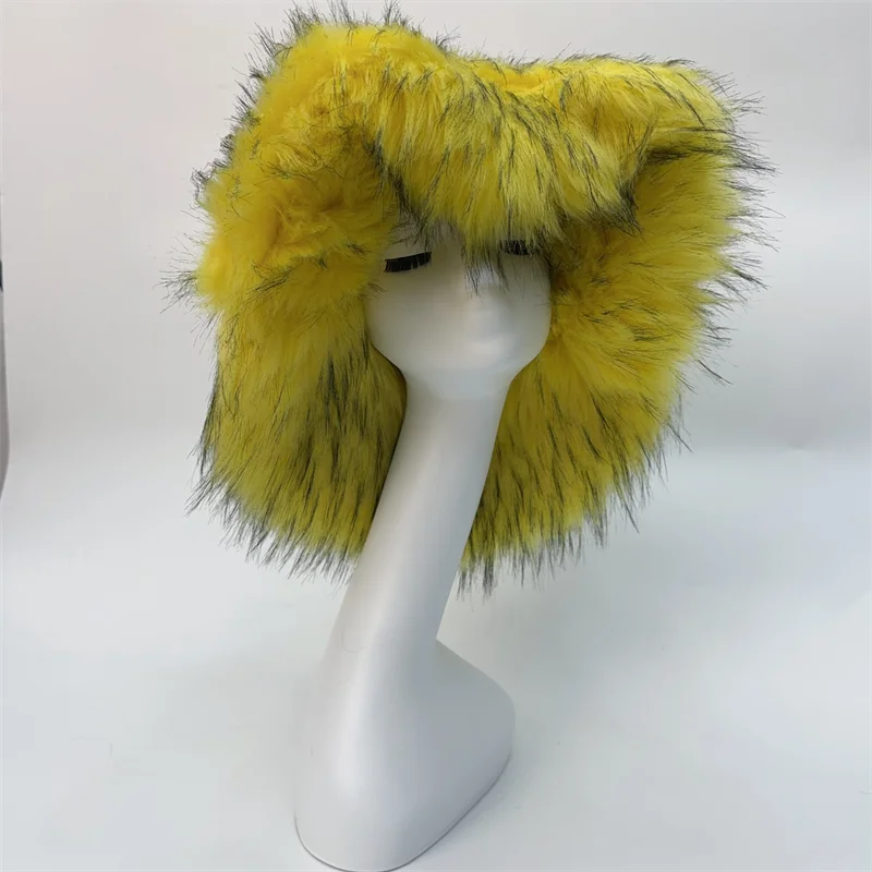 Ulvly Winter Plush Bucket Hat with Earflaps