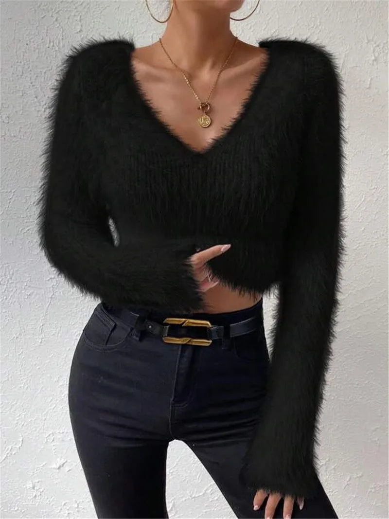 Ulvly V-Cut Slim Knit