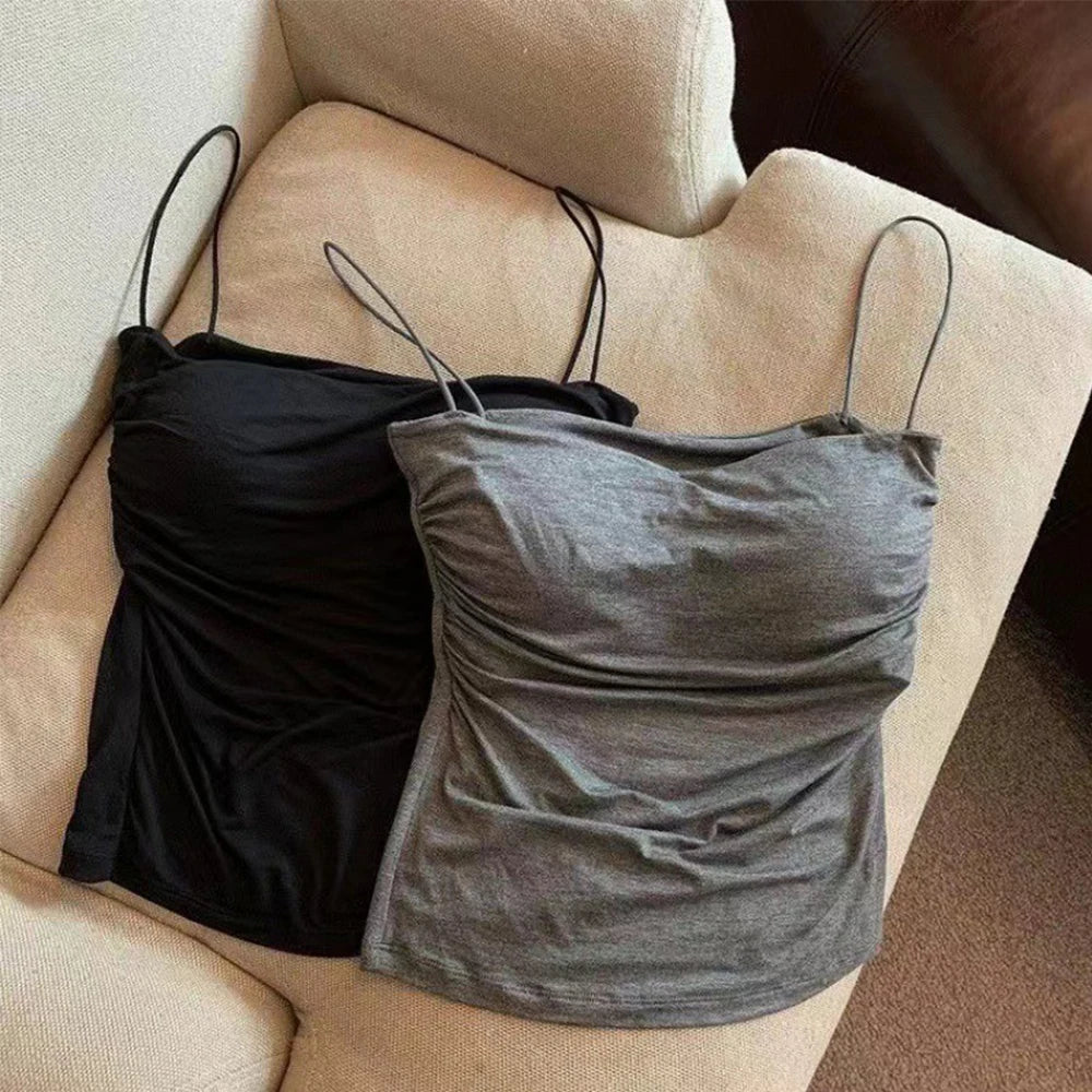 Ulvly Cropped Camisole with Built-In Bra