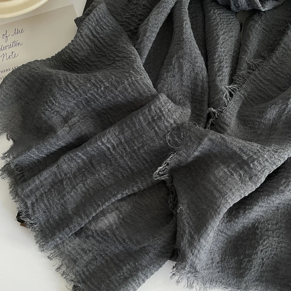 Ulvly Cotton-Linen Head Scarf