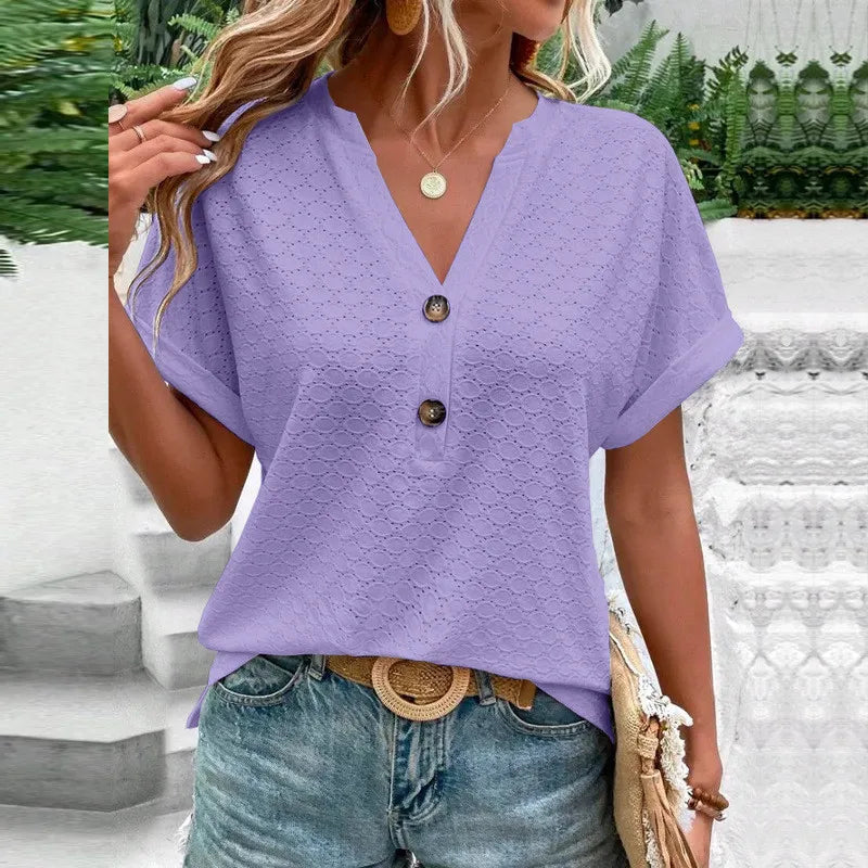 Ulvly Knit V Neck Shirt