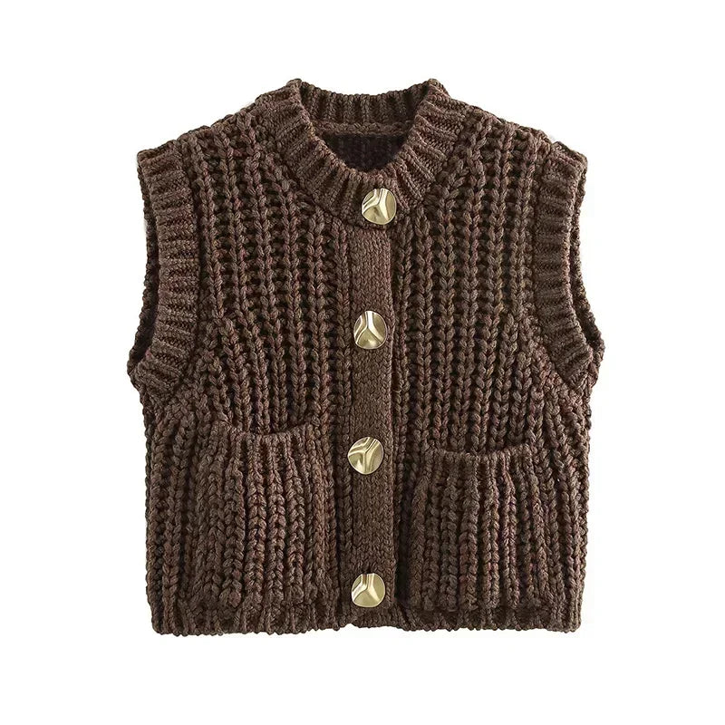 Ulvly Vintage Button Vest