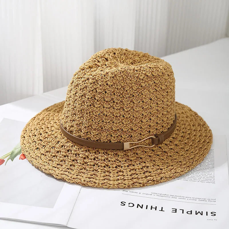 Ulvly Hollow-Out Jazz Sun Hat