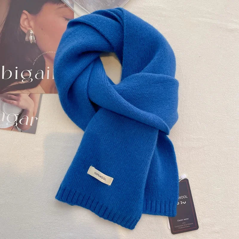 Ulvly 100% Wool Knit Scarf