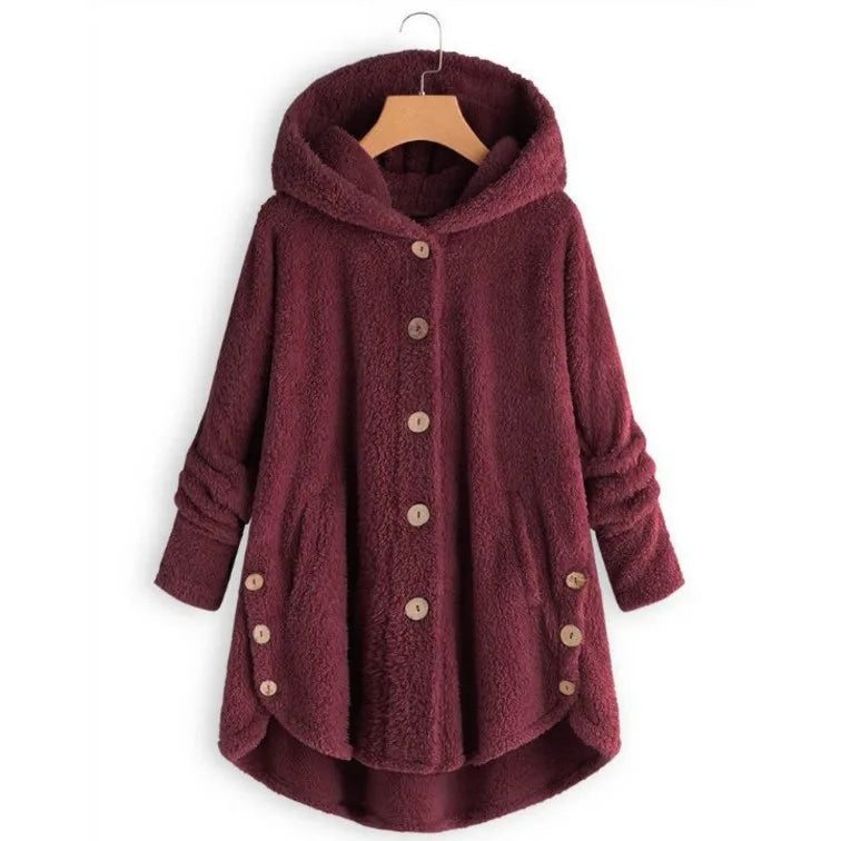 Ulvly Hooded Teddy Fleece Coat