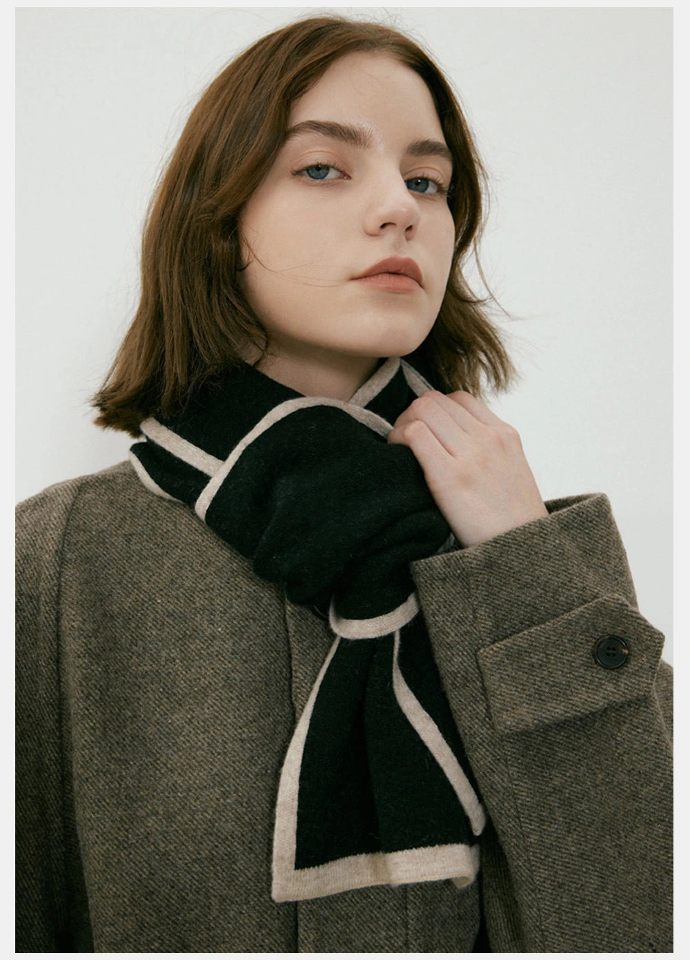 Ulvly Patchwork Knit Scarf