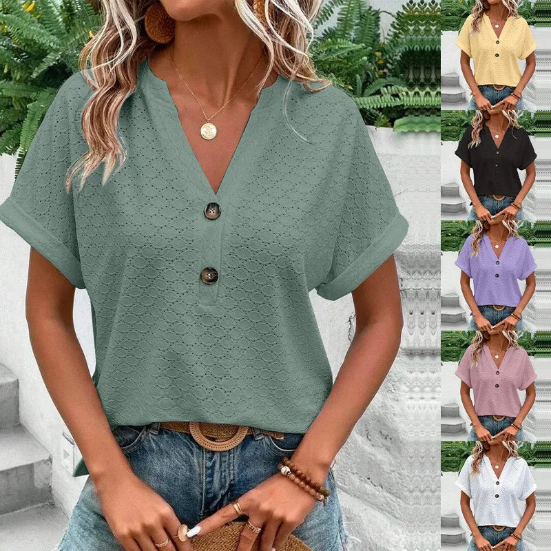 Ulvly Knit V Neck Shirt