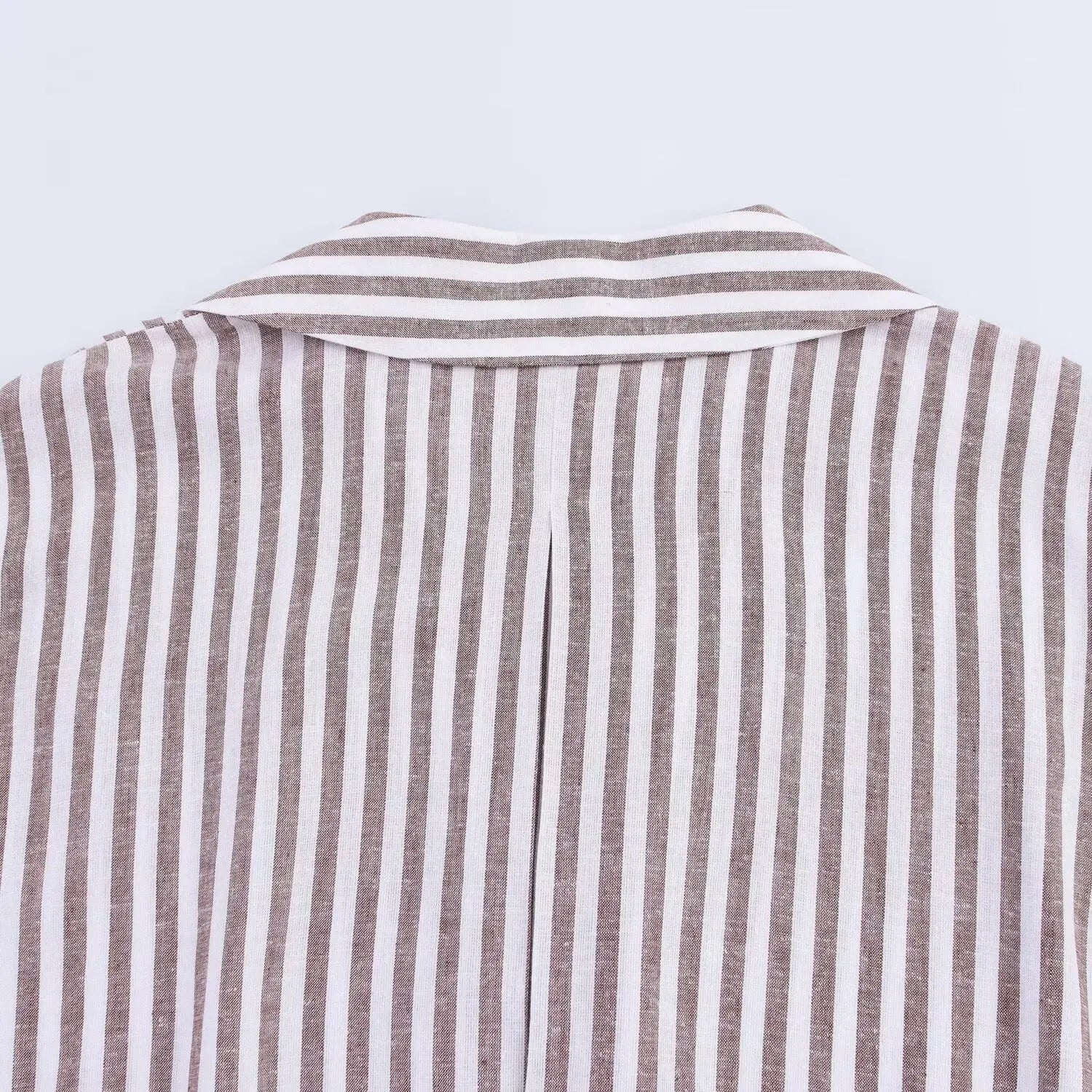 Ulvly Linen-Blend Striped Shirt