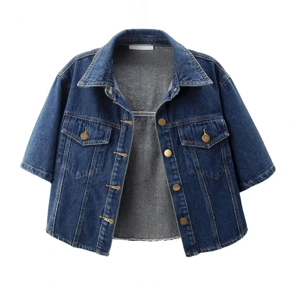 Ulvly Women’s Cropped Denim Jacket