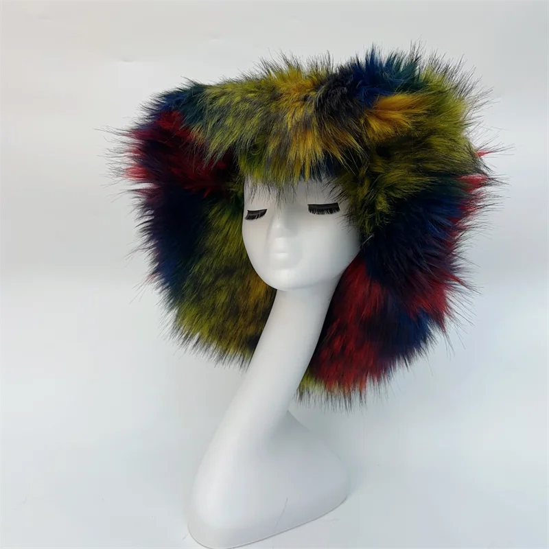 Ulvly Winter Plush Bucket Hat with Earflaps