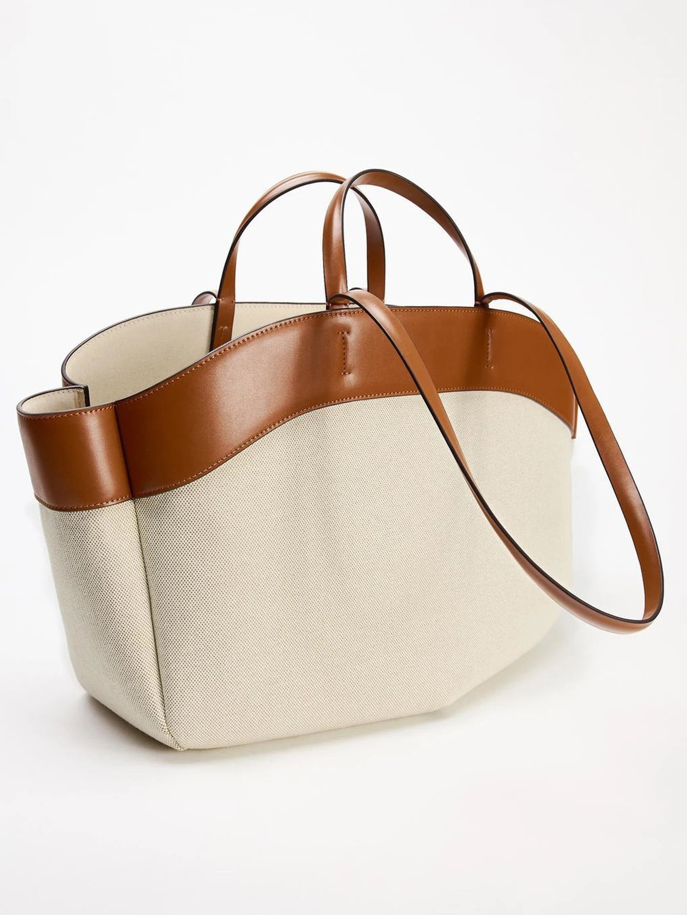 Ulvly Spliced Canvas Shoulder Bag