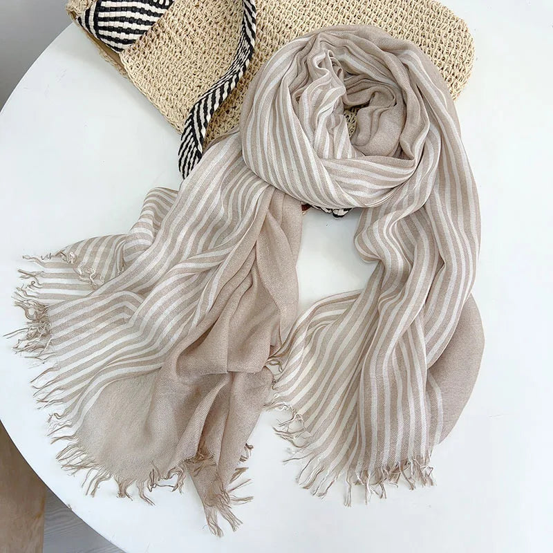 Ulvly Cotton-Linen Head Scarf