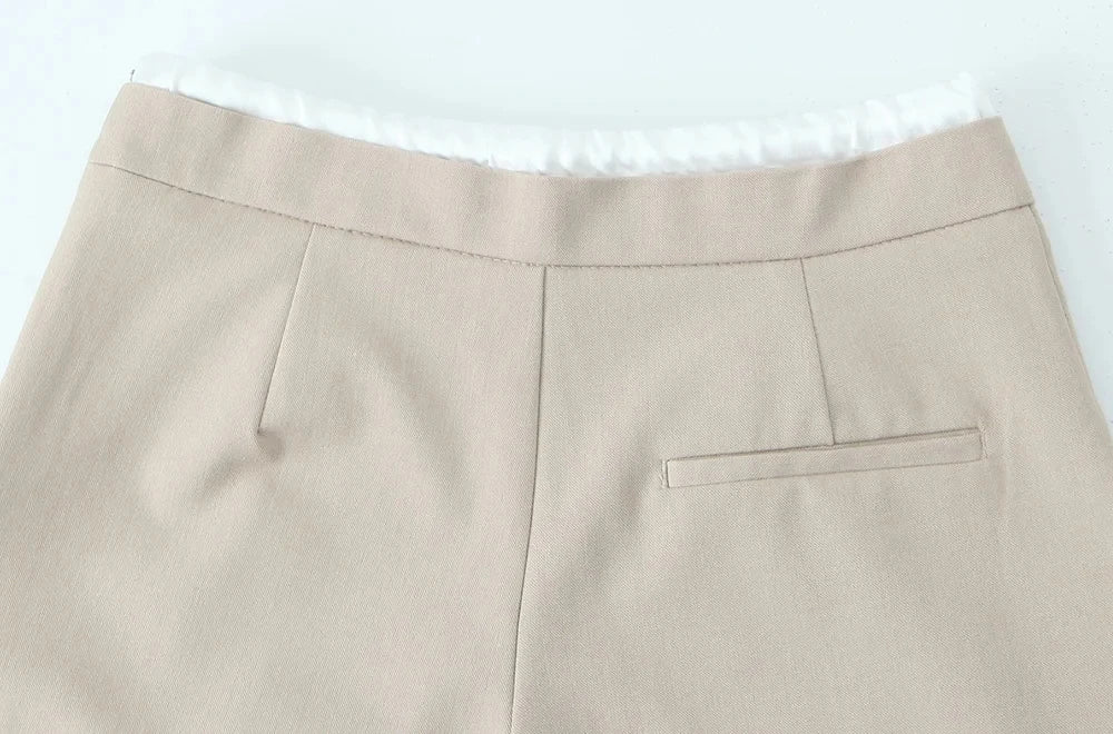 Ulvly Double-Waist Wide-Leg Trousers