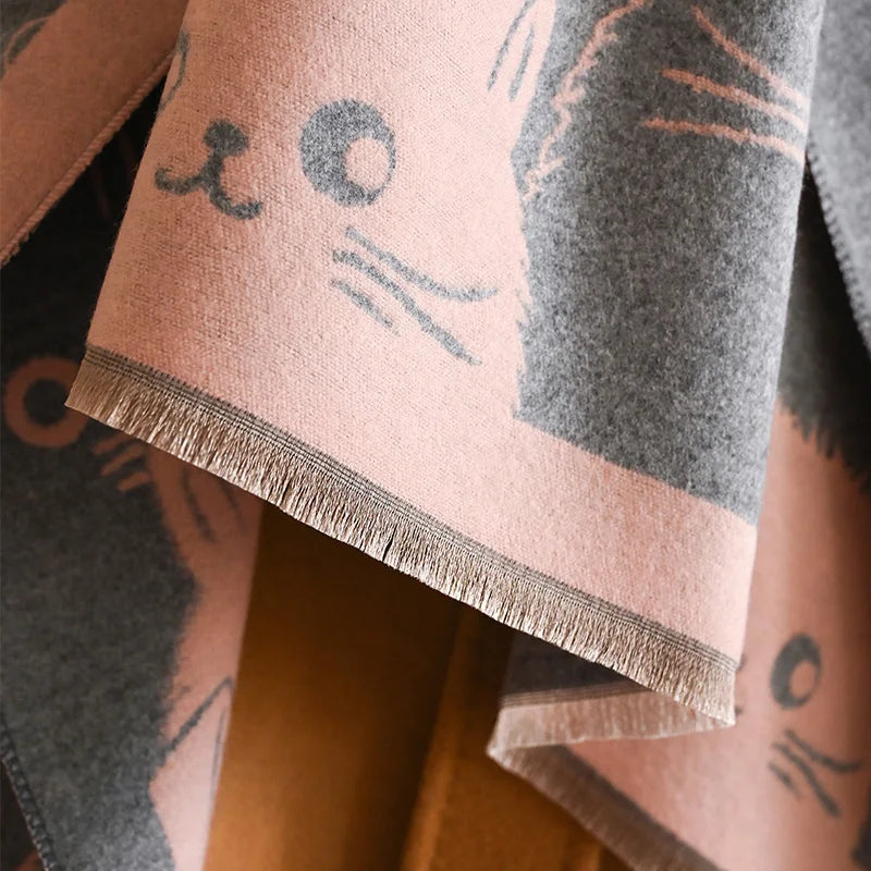 Ulvly Jacquard Cat Pashmina