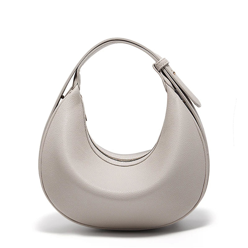 Ulvly Half-Moon PU Shoulder Bag