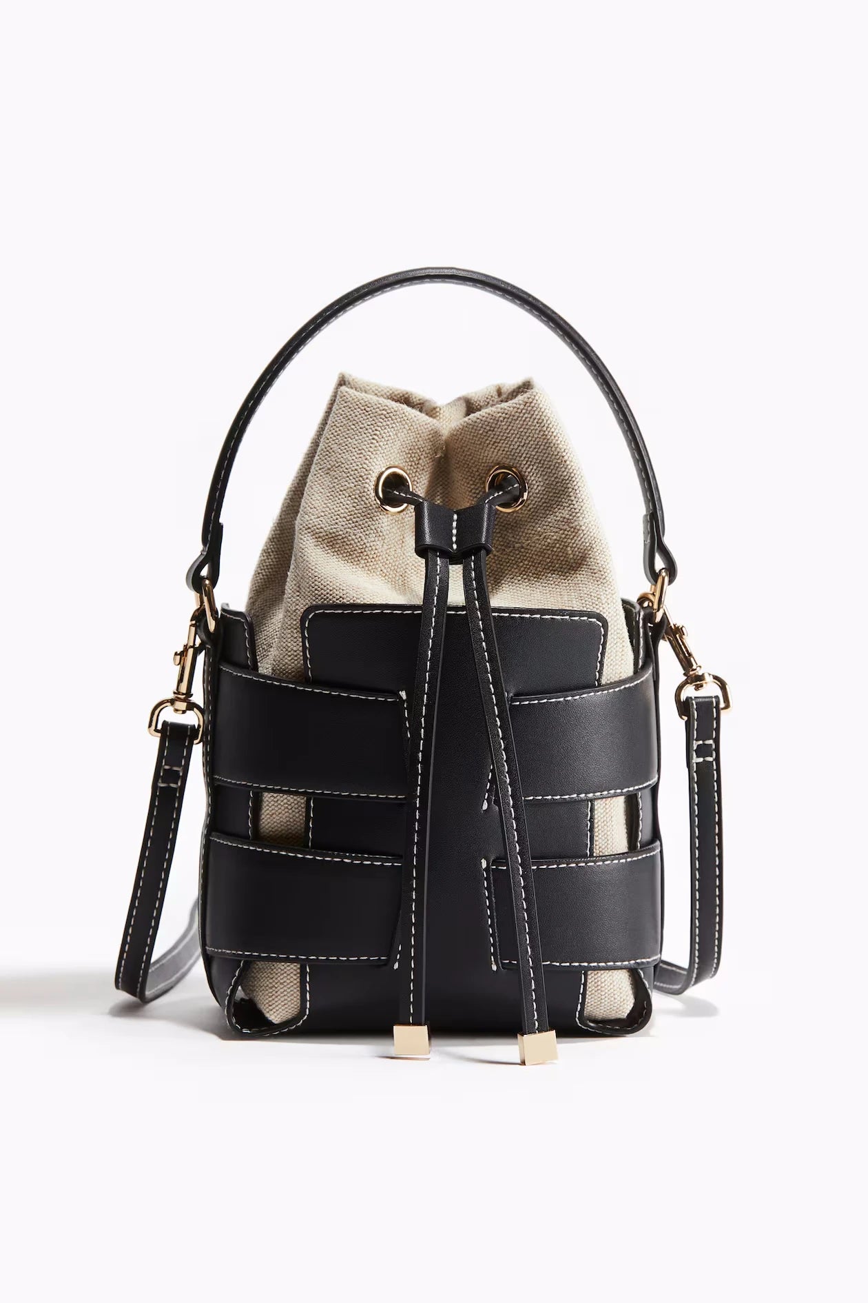 Ulvly Hollow-Out PU Bucket Bag