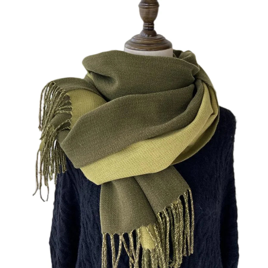 Ulvly Double-Sided Cashmere-Feel Scarf