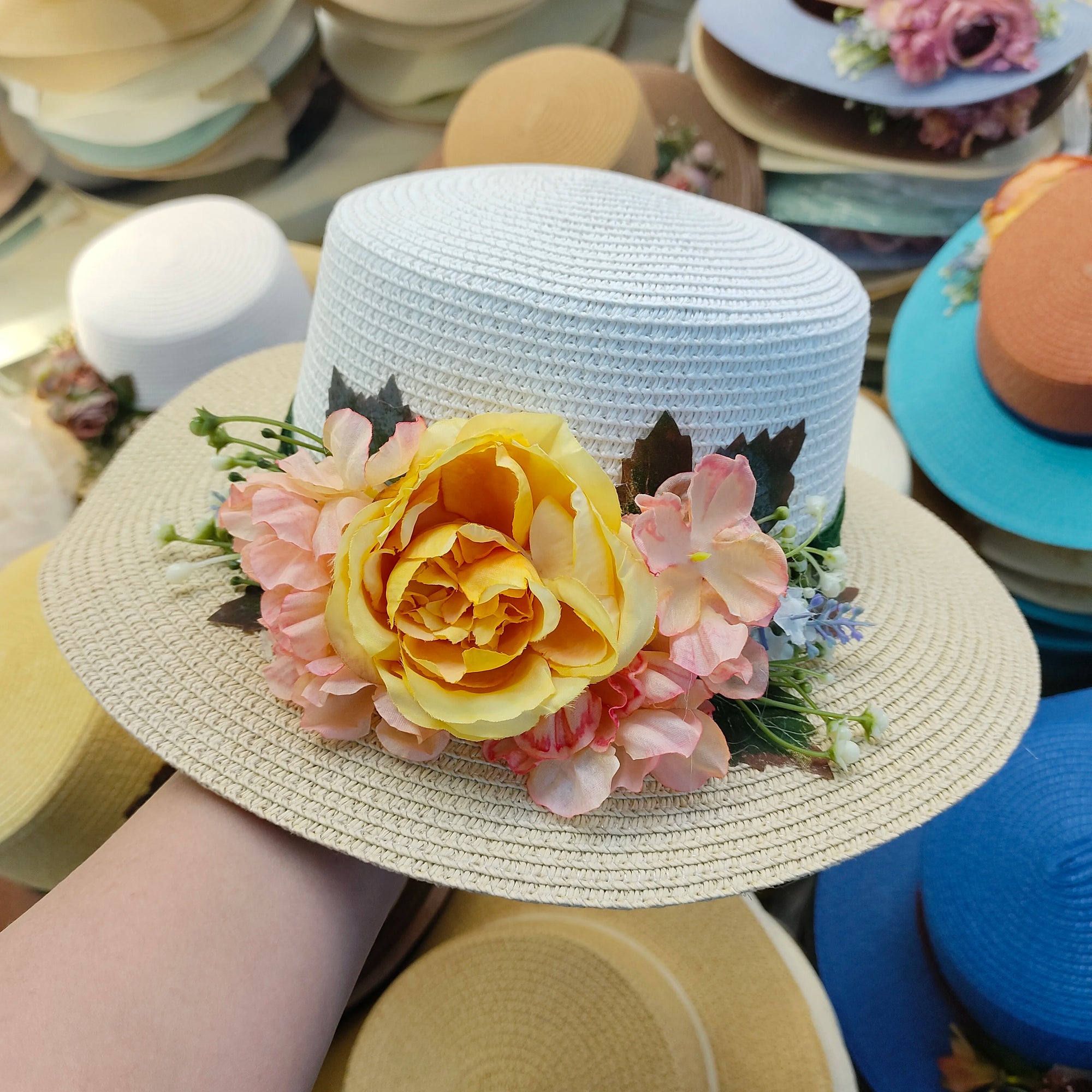 Ulvly Floral Beach Sun Hat