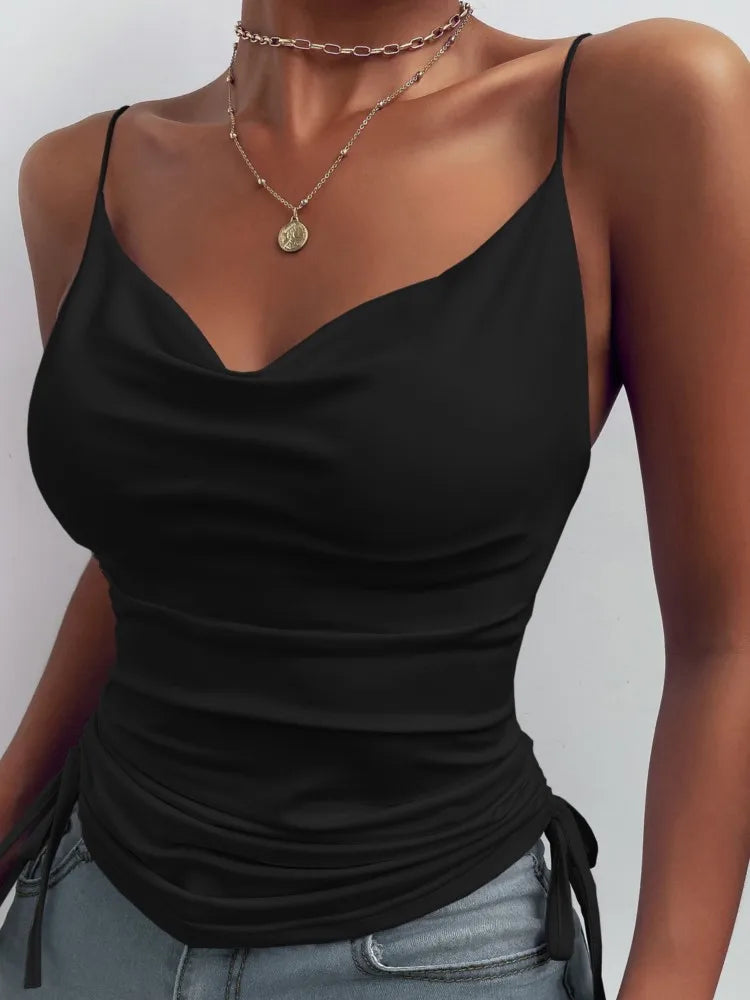 Ulvly V-Neck Drawstring Camisole