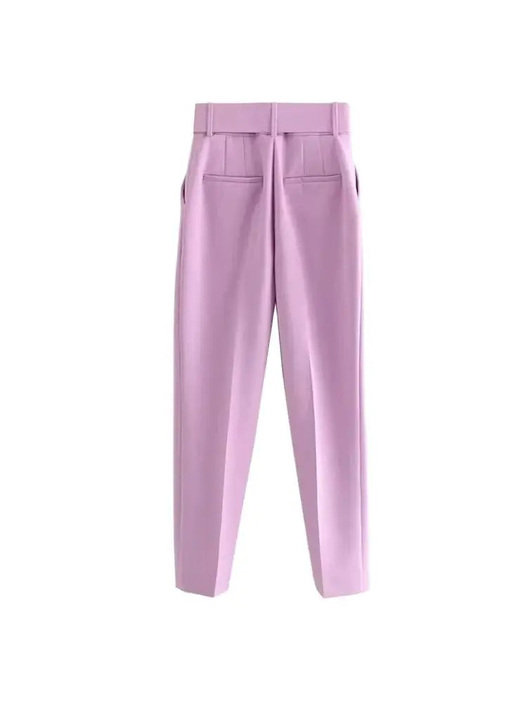 Ulvly High-Waist Belted Trousers
