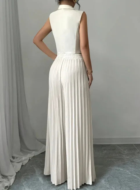 Ulvly Vest &amp; Wide-Leg Trousers Set