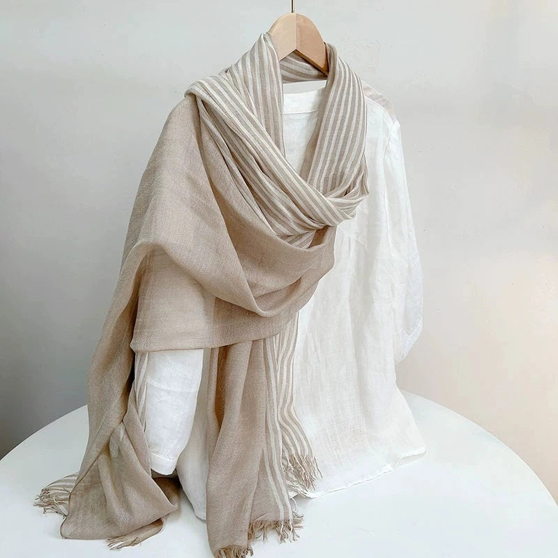 Ulvly Cotton-Linen Head Scarf