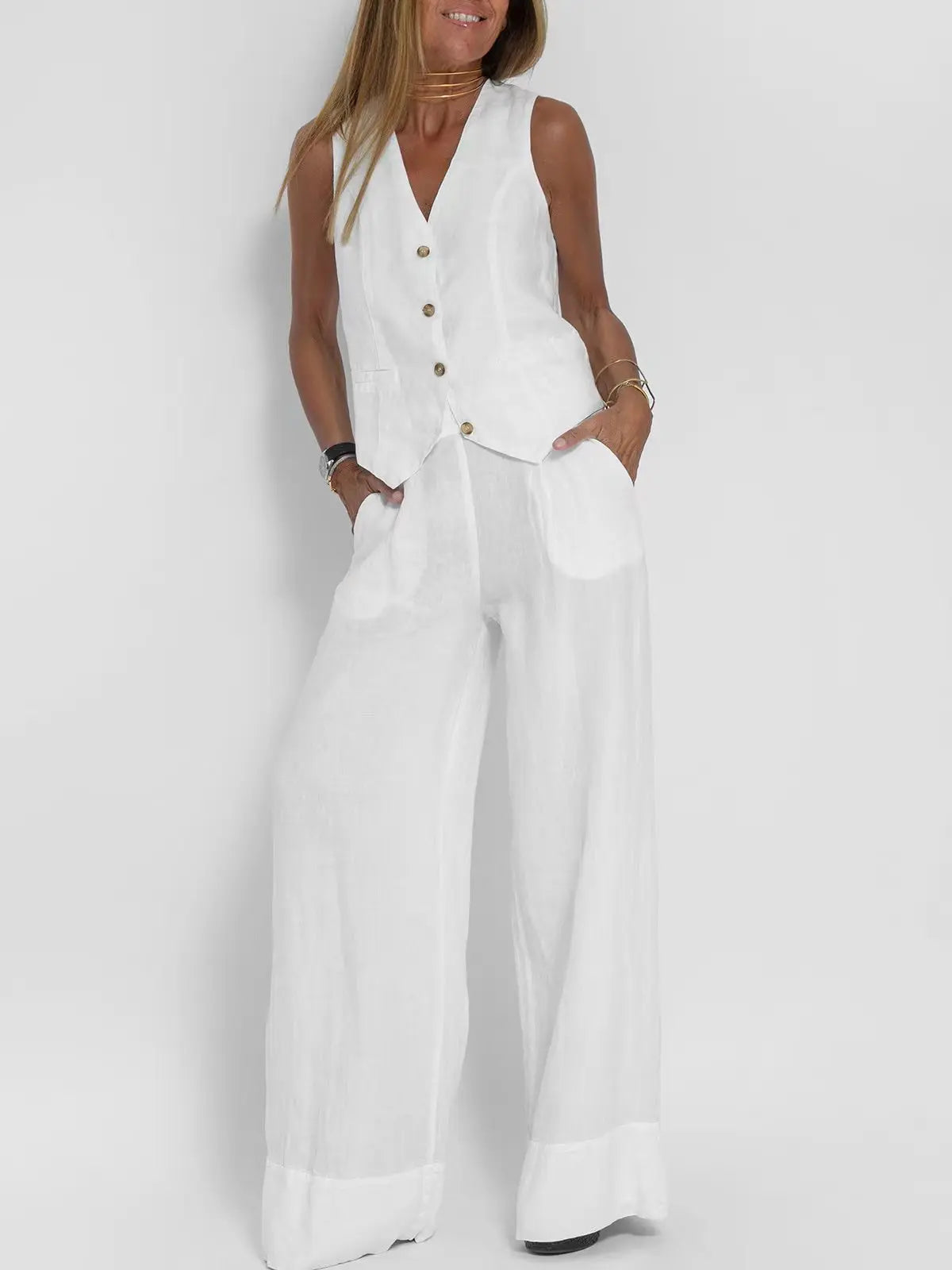 Ulvly Sleeveless Suit Set