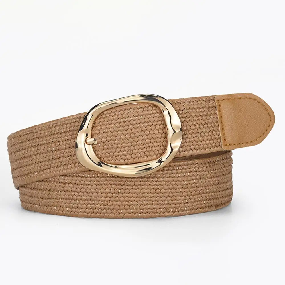 Ulvly Braided Straw Elastic Belt