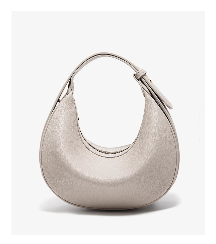Ulvly Half-Moon PU Shoulder Bag