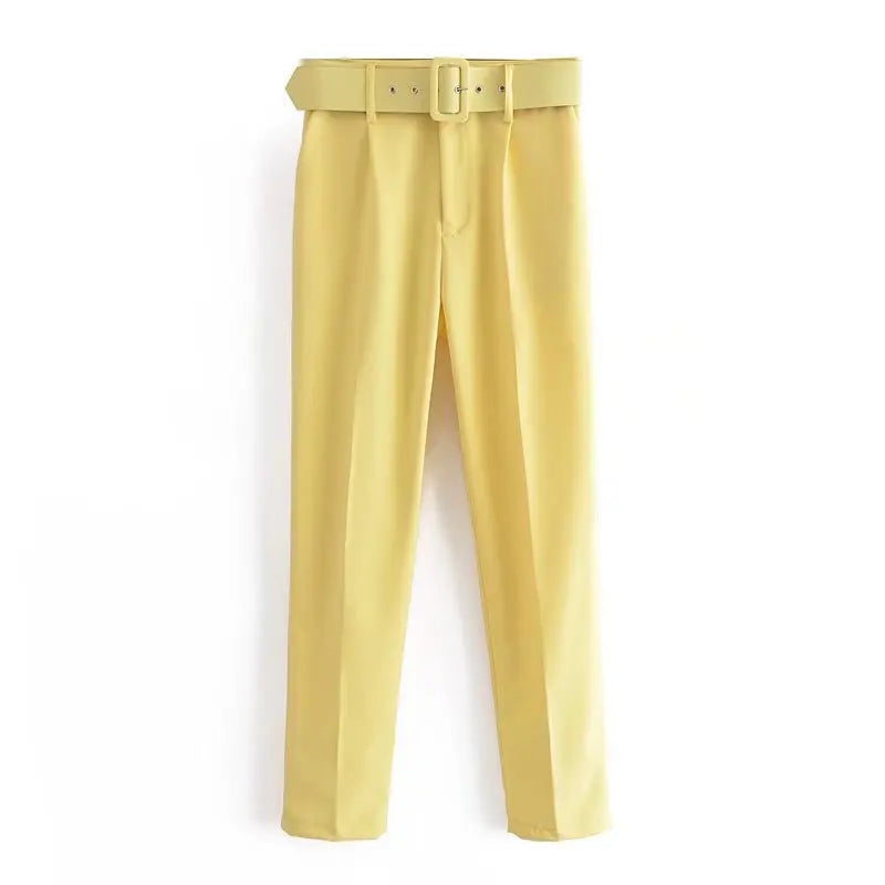 Ulvly Belted Ankle Trousers