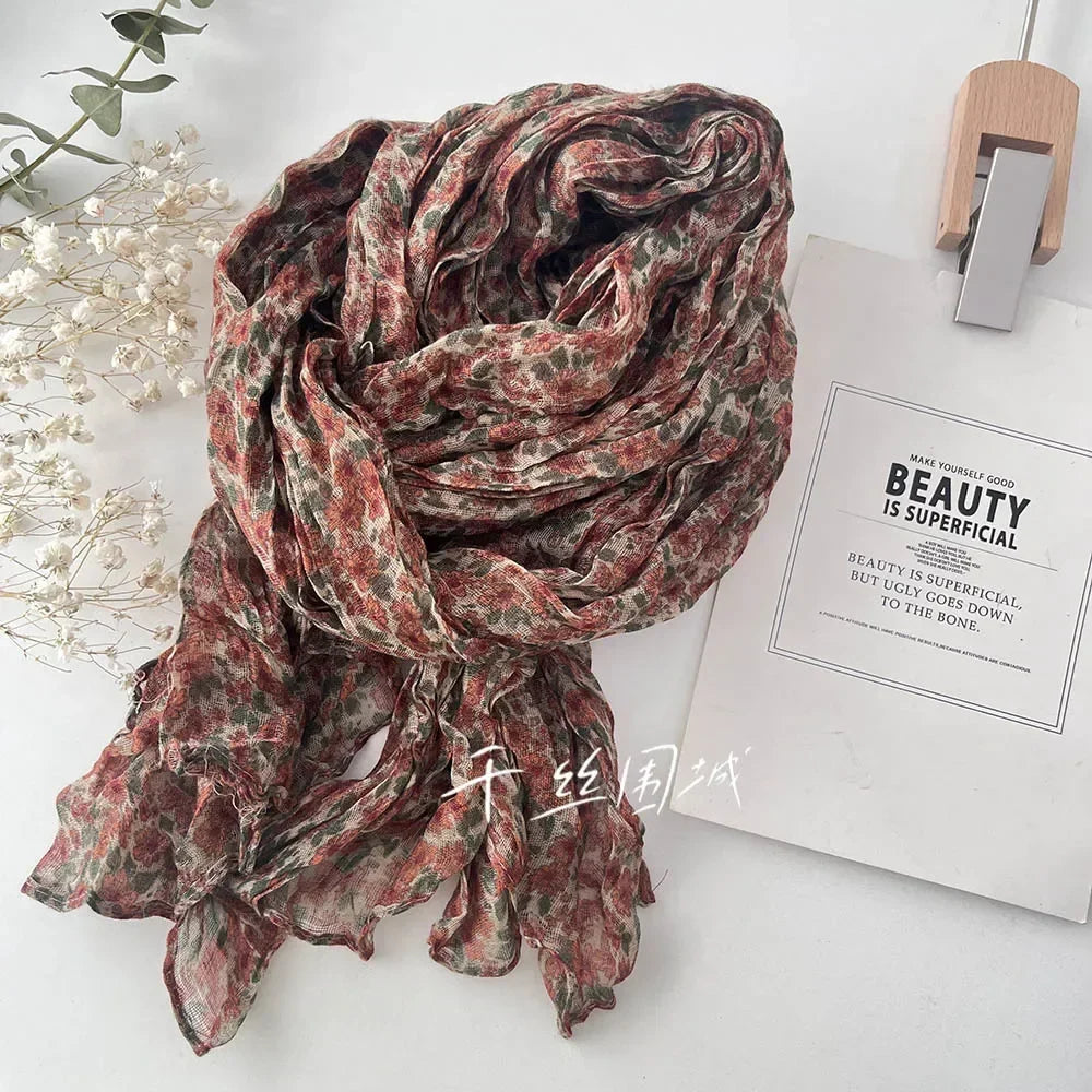 Ulvly Lightweight Floral Sunscreen Scarf