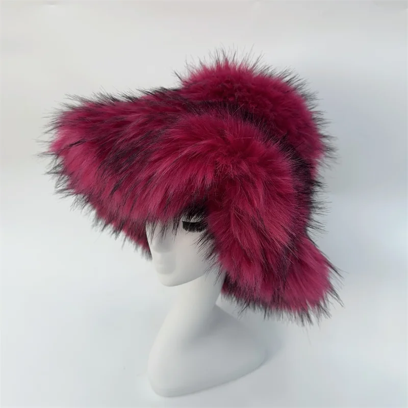 Ulvly Winter Plush Bucket Hat with Earflaps