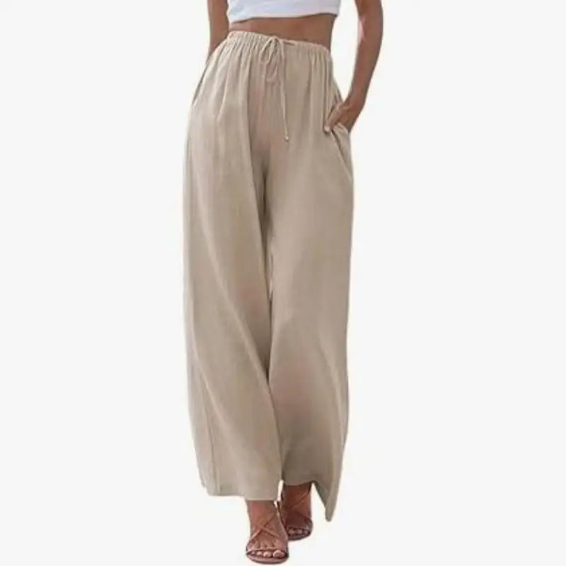 Ulvly Linen-Blend Drawstring Pants