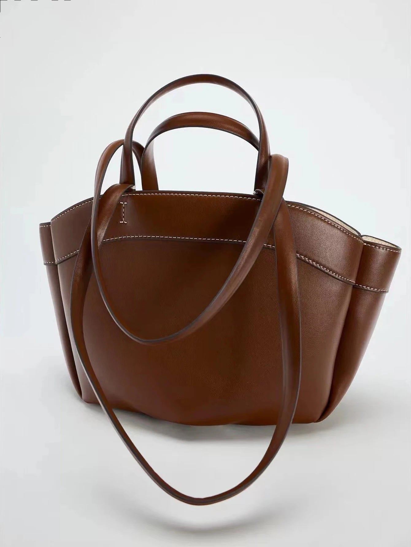 Ulvly Spliced Canvas Shoulder Bag
