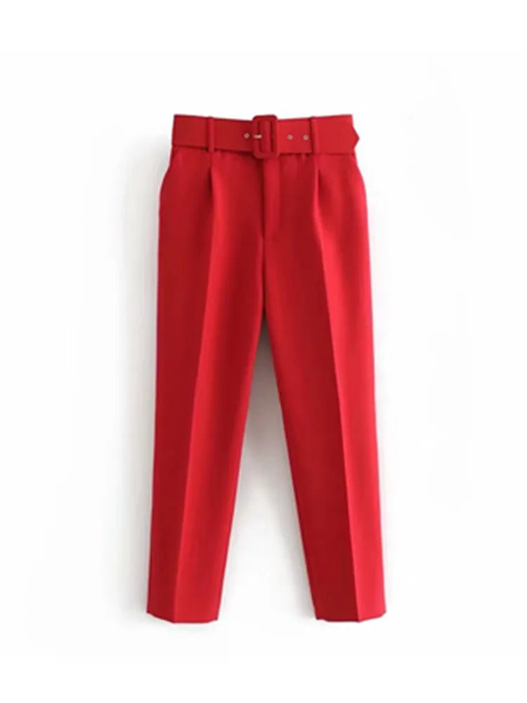 Ulvly Belted Ankle Trousers