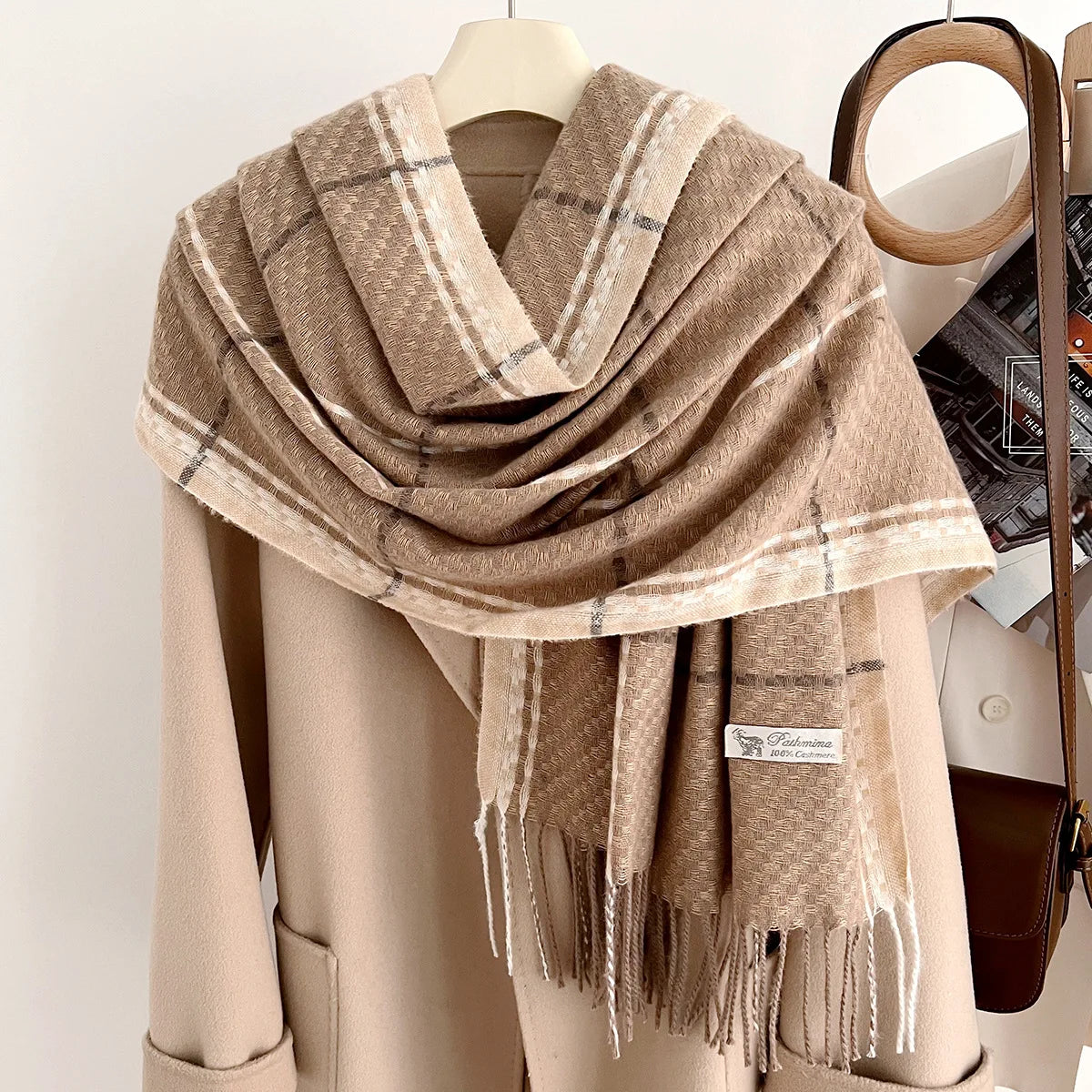 Ulvly Fish Scale Knit Wrap