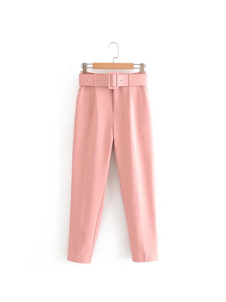 Ulvly Belted Ankle Trousers