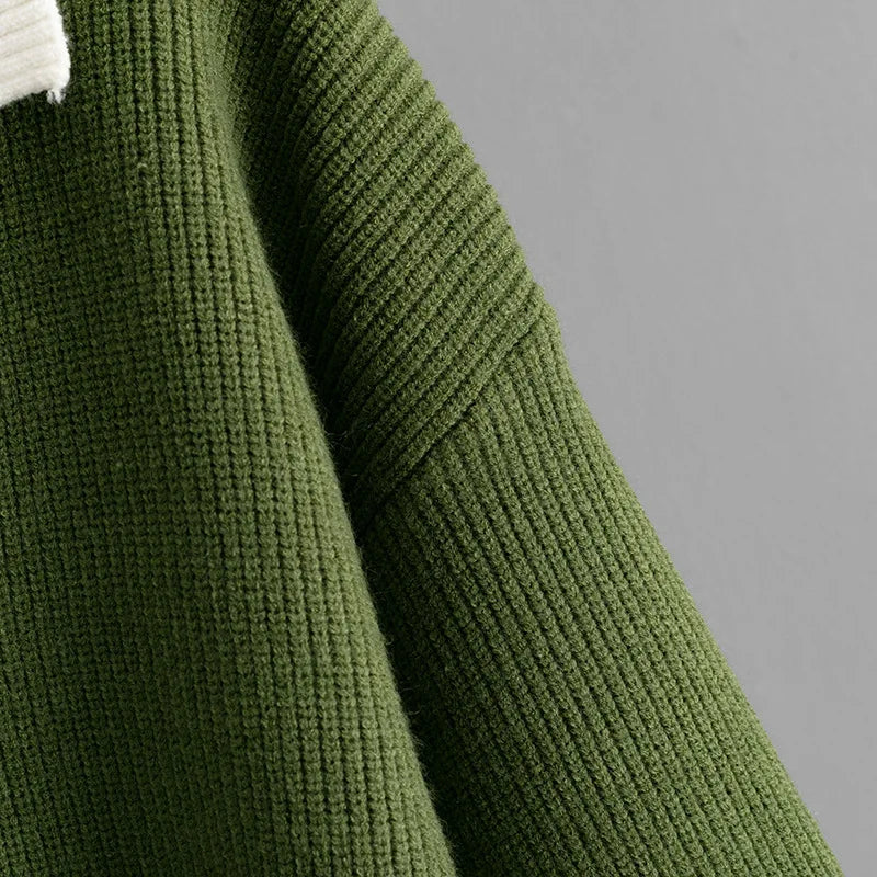 Ulvly Colorblock Polo Sweater