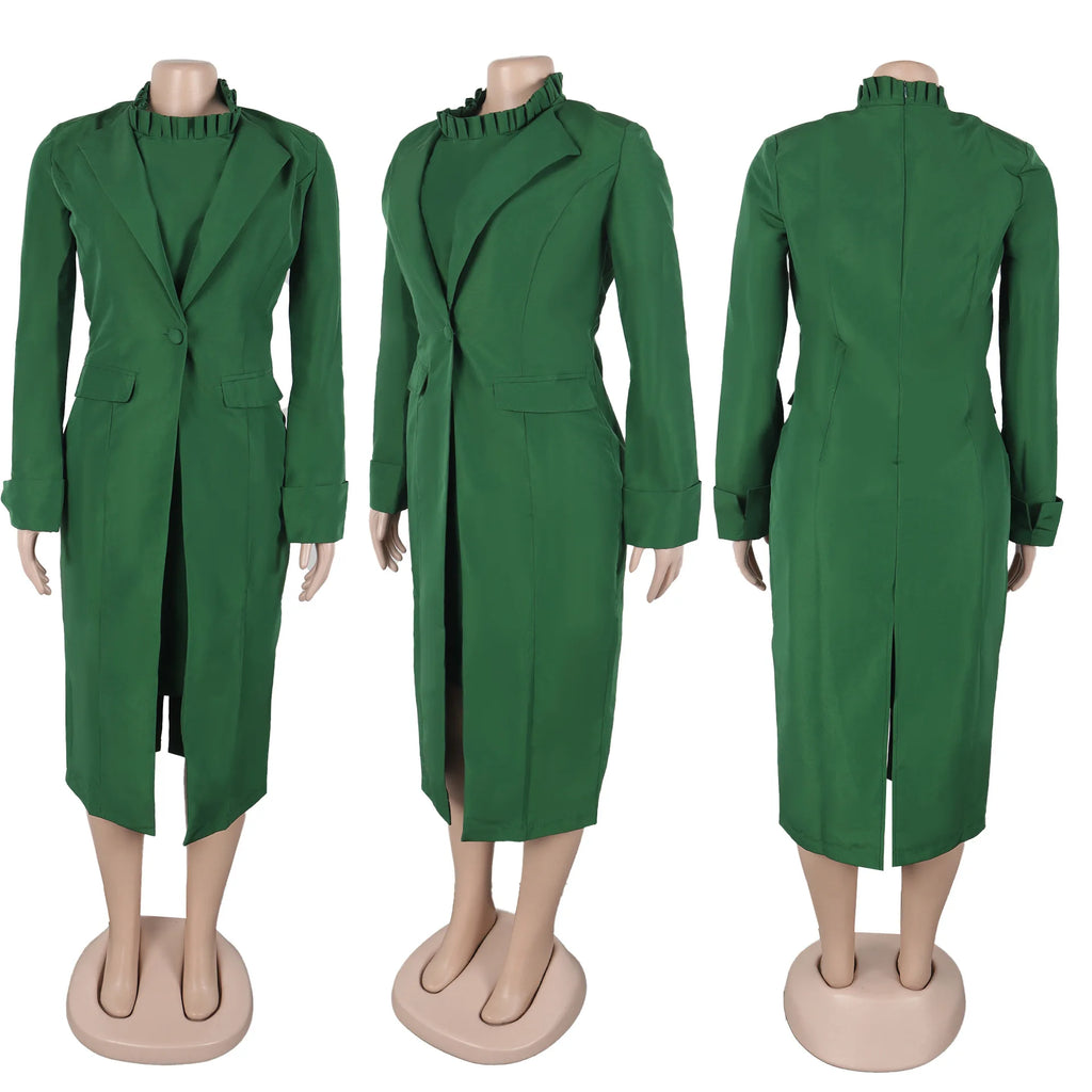 Ulvly Blazer &amp; Dress Suit Set