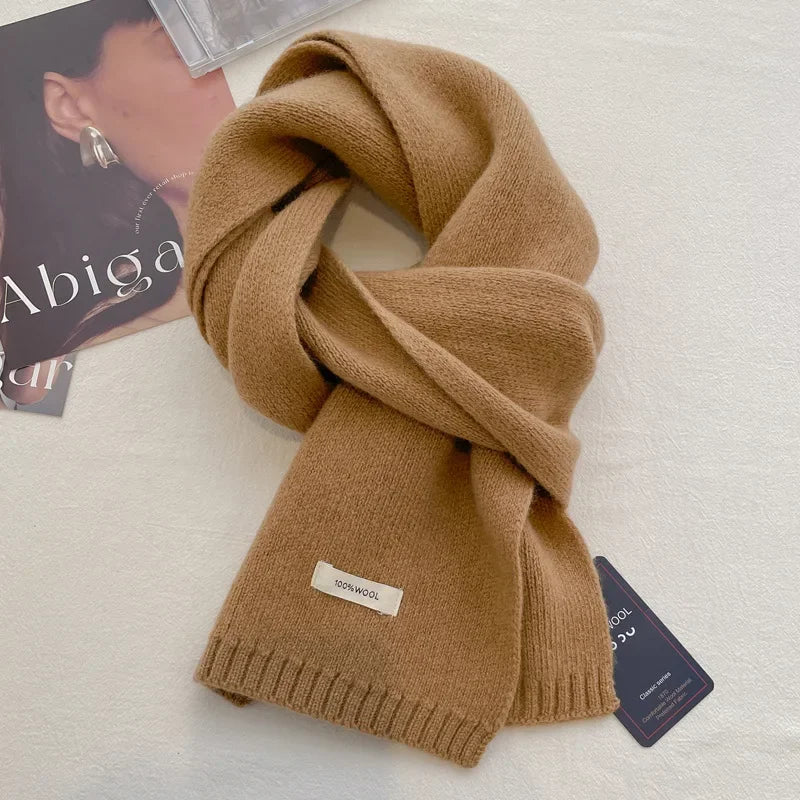 Ulvly 100% Wool Knit Scarf