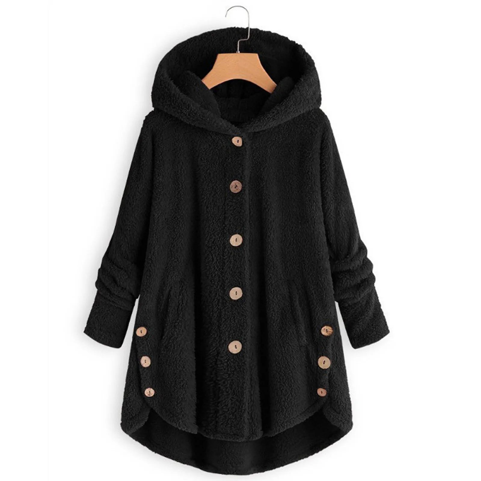 Ulvly Hooded Teddy Fleece Coat