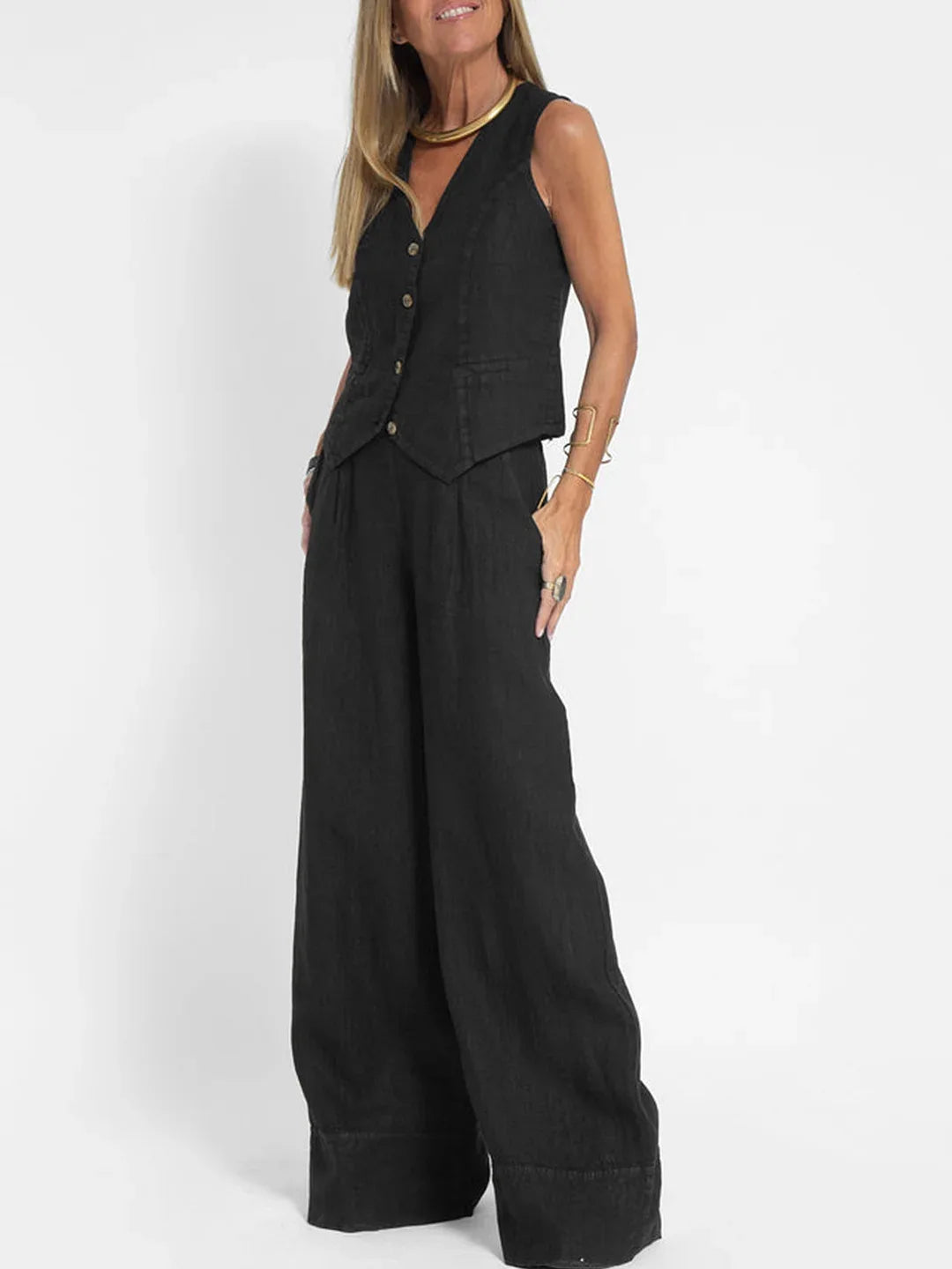 Ulvly Sleeveless Suit Set