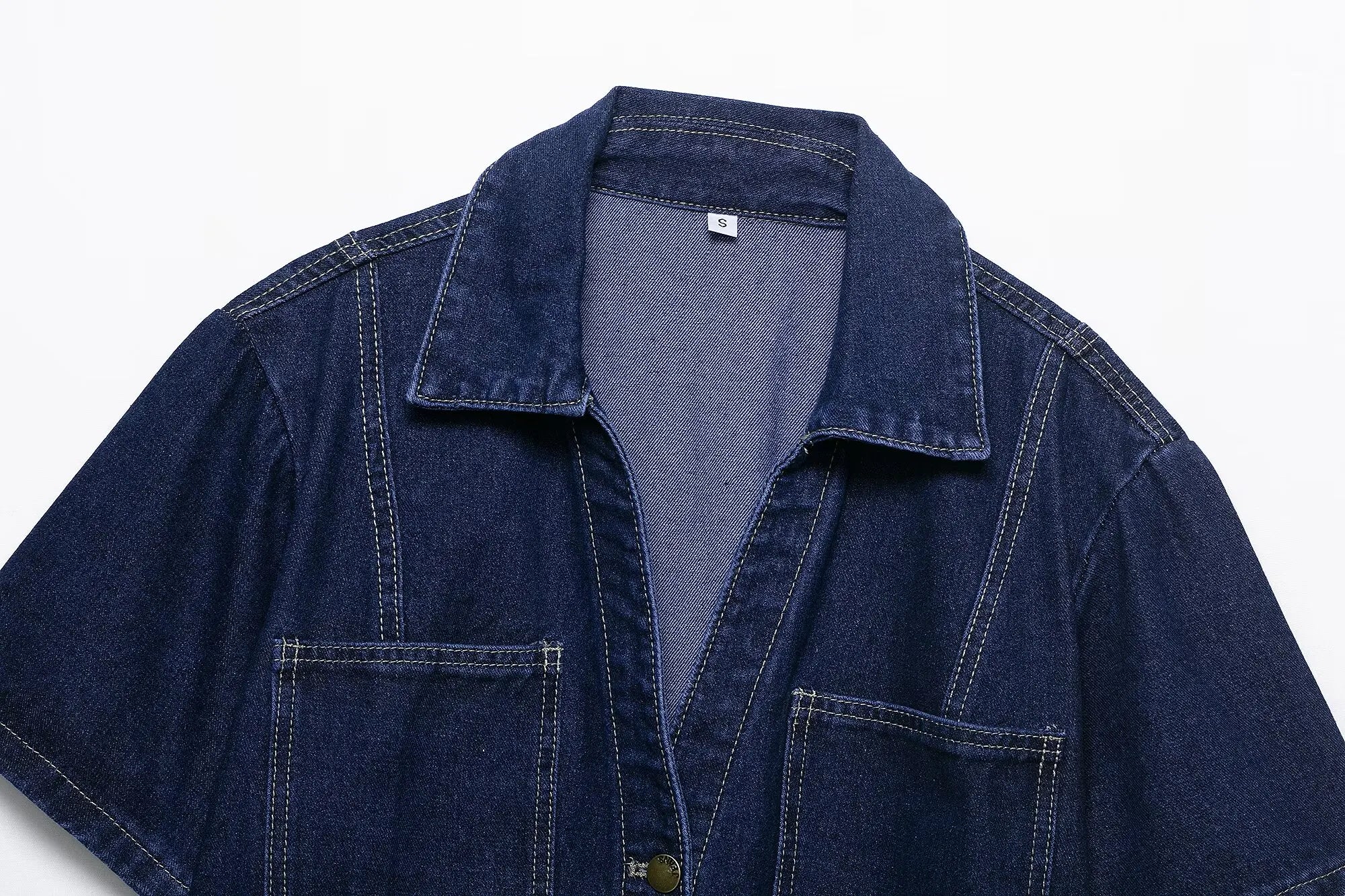 Ulvly Short-Sleeve Denim Jacket