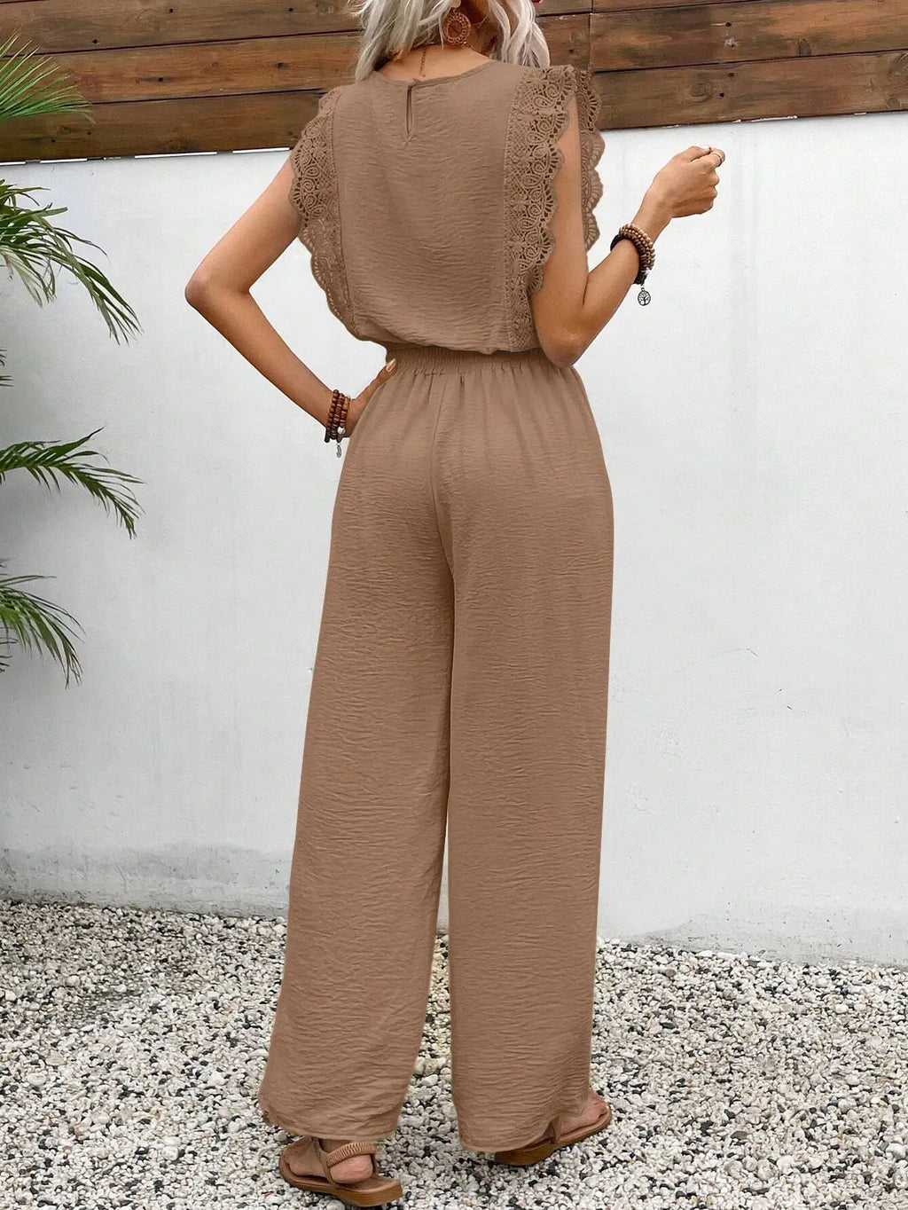 Ulvly Sleeveless O-Neck Suit Set