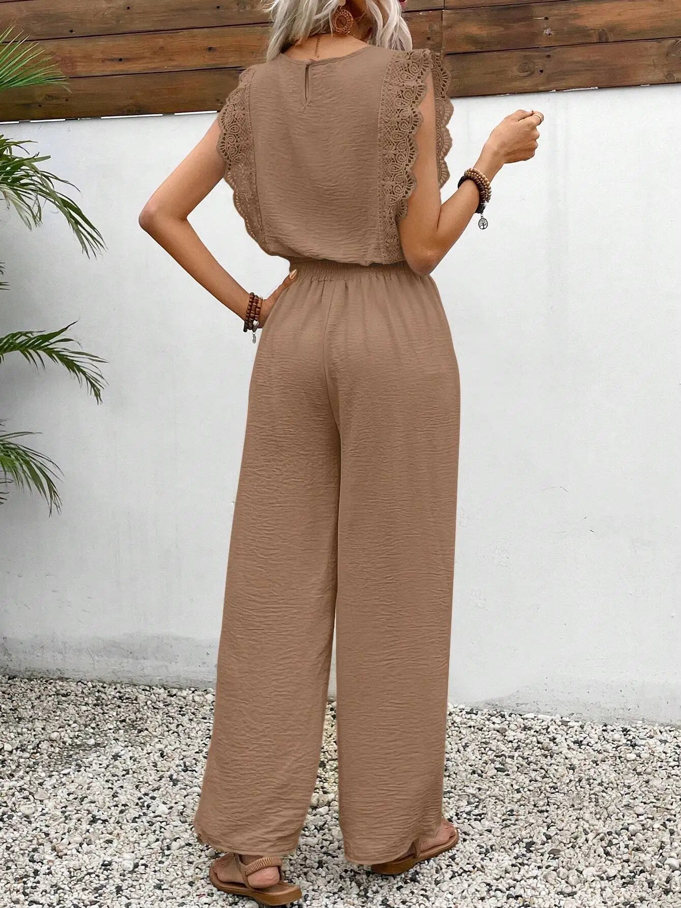 Ulvly Sleeveless O-Neck Suit Set