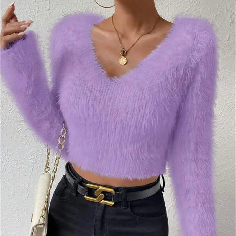 Ulvly V-Cut Slim Knit