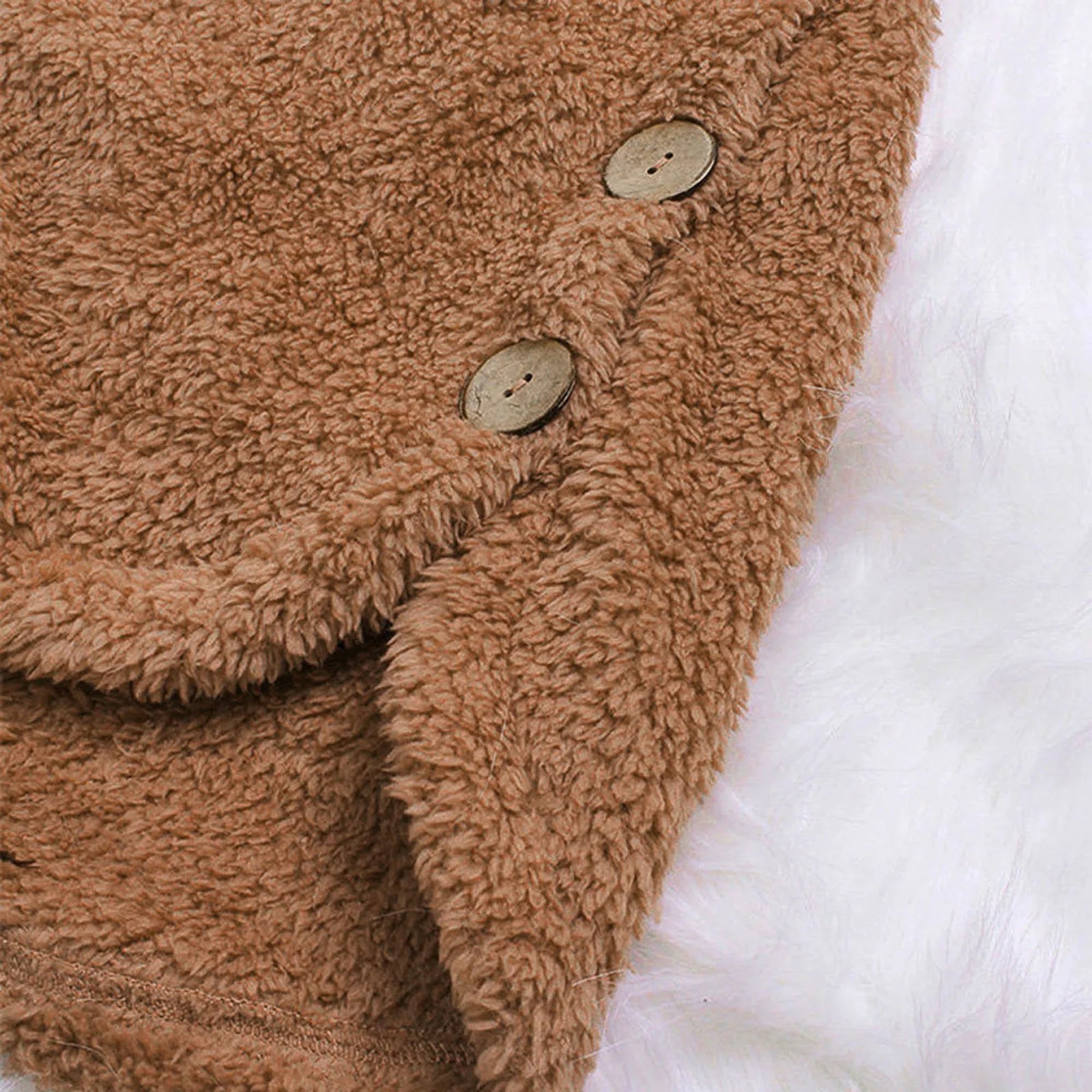 Ulvly Hooded Teddy Fleece Coat