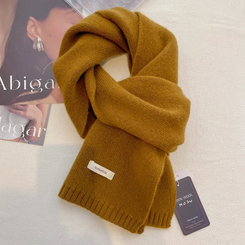 Ulvly 100% Wool Knit Scarf