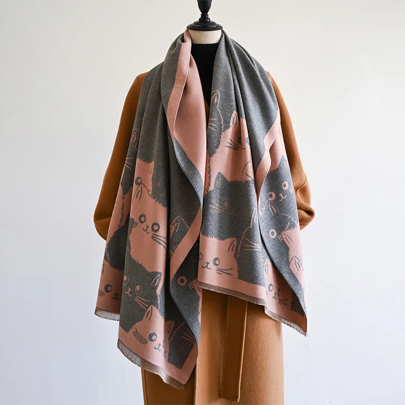 Ulvly Jacquard Cat Pashmina
