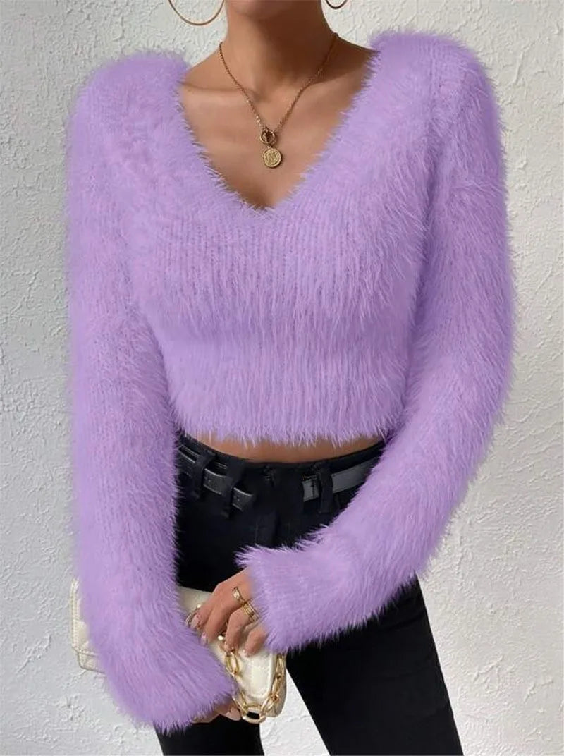Ulvly V-Cut Slim Knit